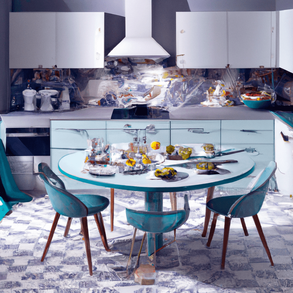 “5 Conseils pour transformer votre salle à manger en espace moderne et chaleureux avec des tapis et une touche de couleur turquoise !”