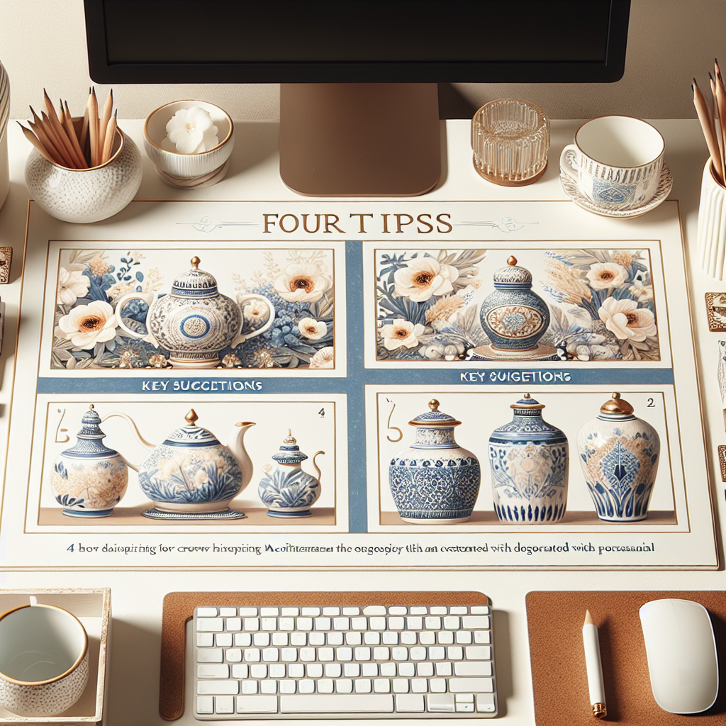 4 Astuces Clés pour un Bureau Créatif: Porcelaine & Style Méditerranéen!