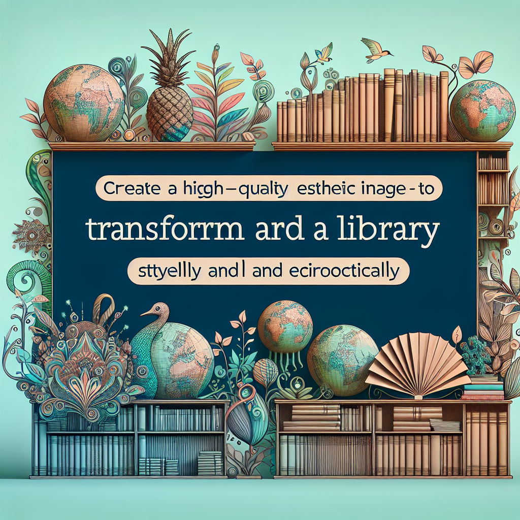 4 Astuces Incontournables pour Transformer Votre Bibliothèque avec Style et Écologie