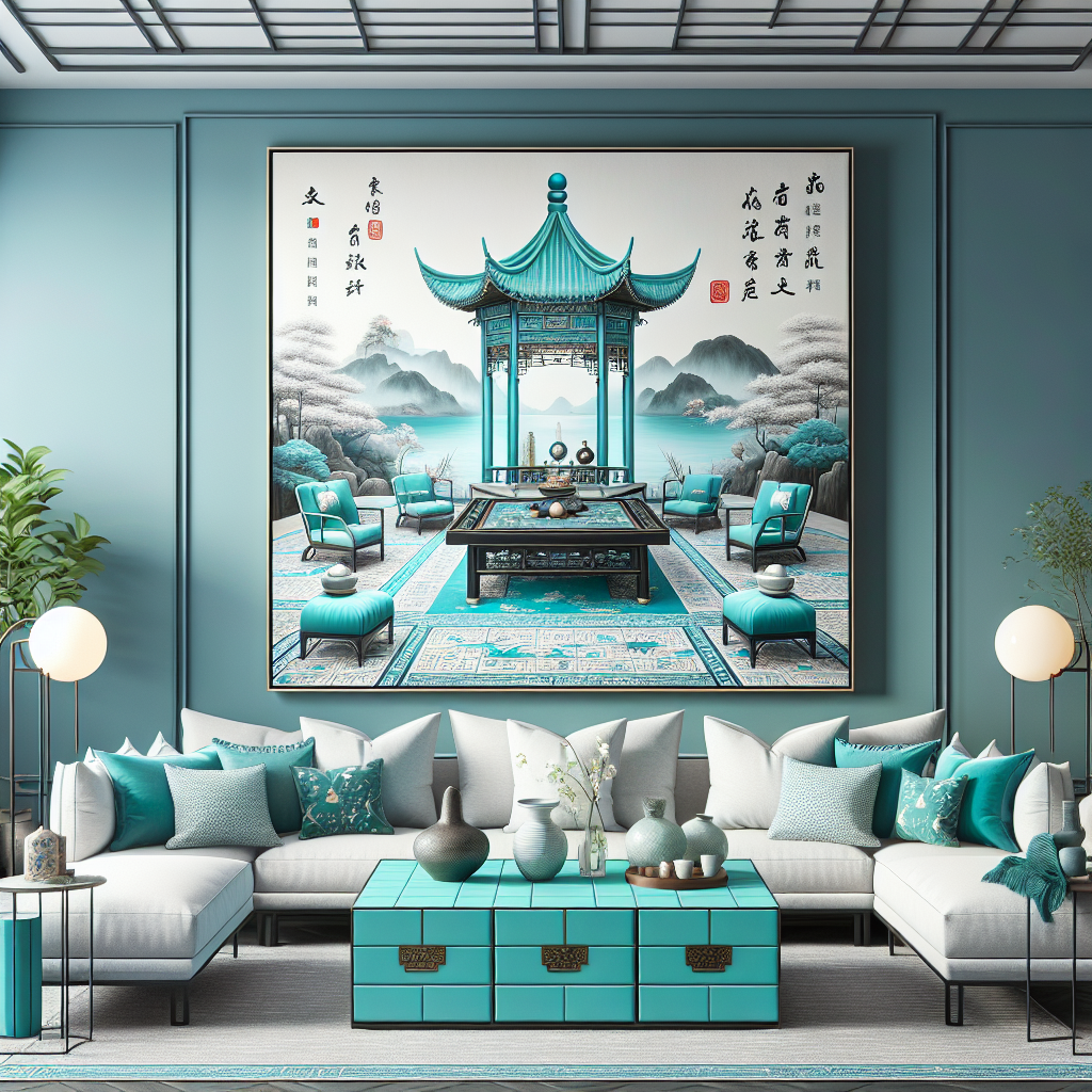 Découvrez 6 Conseils Incontournables pour une Salle de Jeux Zen au Style Chinois avec Du Turquoise!