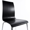 OUST Versatile Chair wood or derived and chrome metal (black) to associate with Designer Chairs For Dining Room