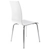 OUST Versatile Chair wood or derived and chrome metal (white) to associate with Scandinavian Chairs With a Clean Design