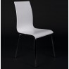 OUST Versatile Chair wood or derived and chrome metal (white) to associate with Scandinavian Chairs With a Clean Design