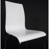 OUST Versatile Chair wood or derived and chrome metal (white) to associate with Contemporary Leather Chairs