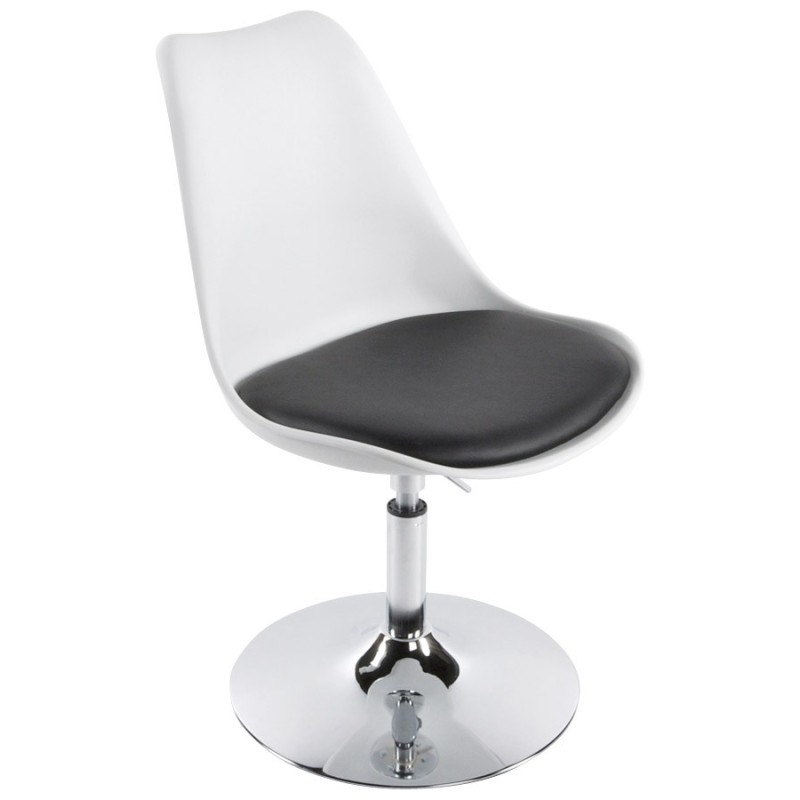 AISNE rotating and adjustable design chair (white and black) - image 16788