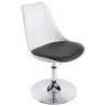 AISNE rotating and adjustable design chair (white and black) - image 16788