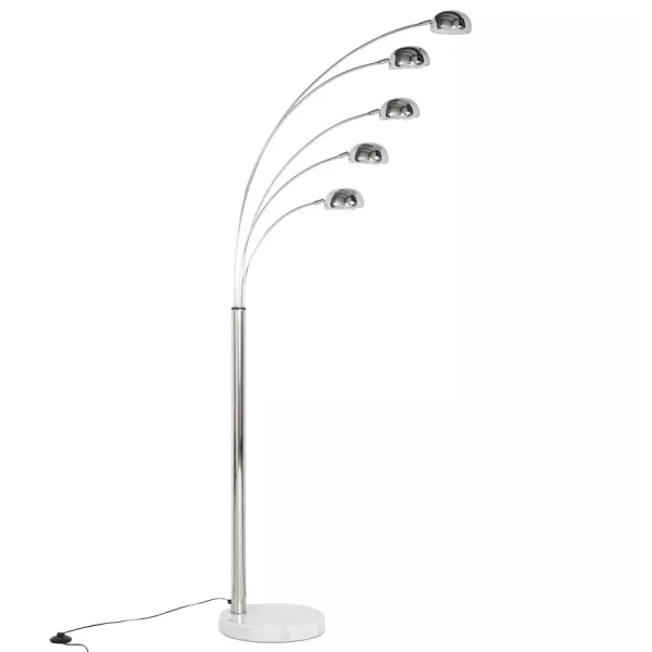 ROLLIER design floor lamp 5 shades chrome steel (chrome) to associate with Scandinavian Floor Lamps With a Clean Design