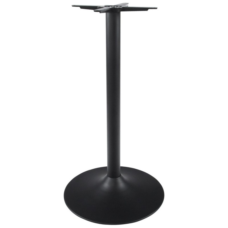 Tavolo base WIND rotondo senza vassoio in metallo (60cmX60cmX110cm) (nero) - image 17622