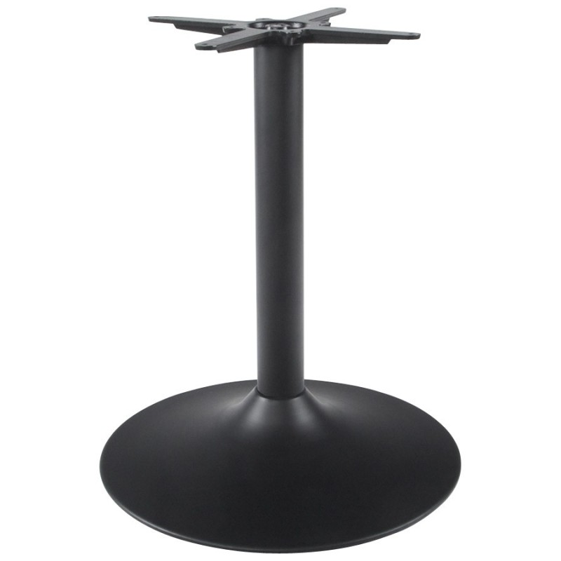 Soporte de mesa WIND redondo sin bandeja en metal (60cmX60cmX75cm) (negro) asociarse con Cómodo soporte de mesa y patas para ofi