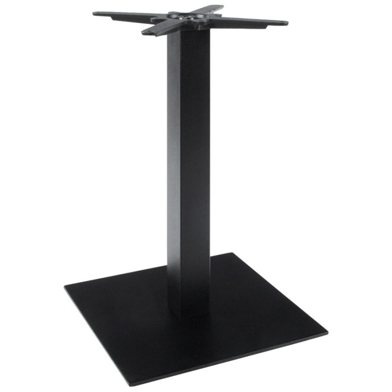 Pied de table WIND carré sans plateau en métal (50cmX50cmX73cm) (noir) - image 17657