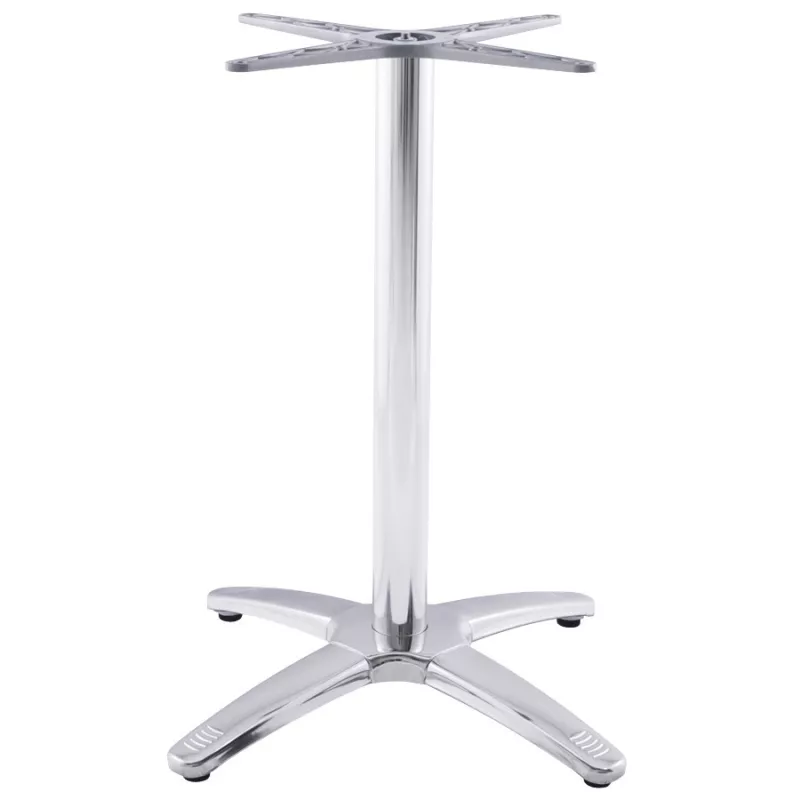 Pied de table AUTAN forme croix métal chromé (63cmX63cmX74cm) (aluminium) - image 17672