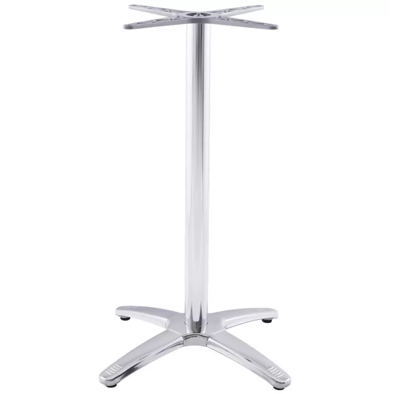 Pied de table AUTAN forme croix métal chromé (63cmX63cmX110cm) (aluminium) - image 17677