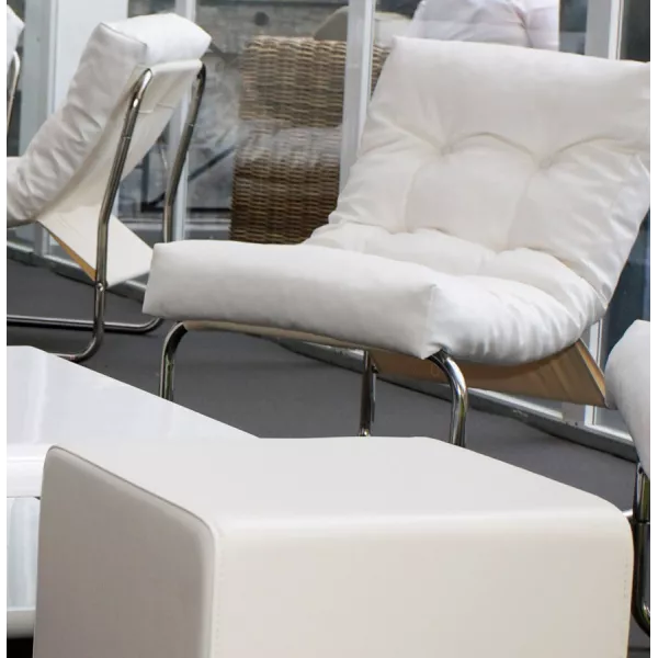 Armchair lounge SEINE in polyurethane (white) - image 18311