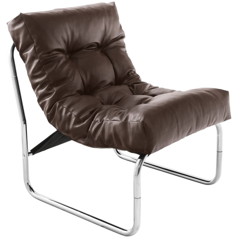 Fauteuil lounge ISERE en polyuréthane (marron) - image 18392