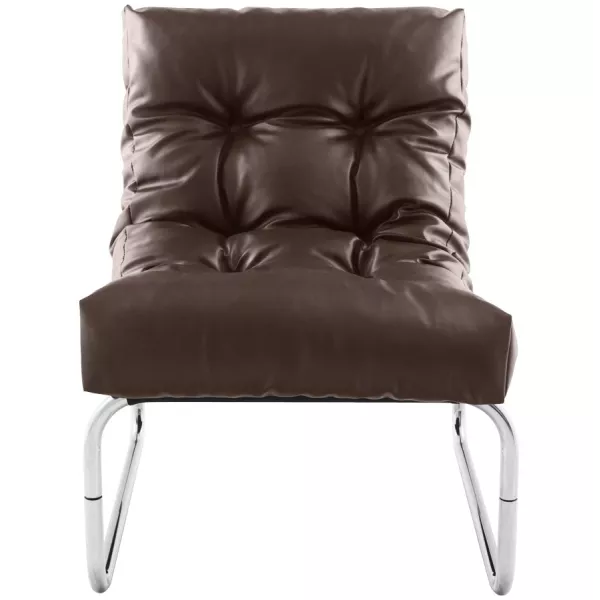 Design lounge armchair ISERE in polyurethane (Brown) - image 18393