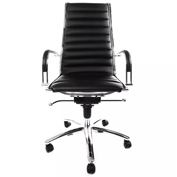 COLOMBE rotating office chair in polyurethane (black) - image 18442