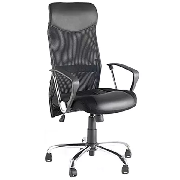 CONDOR armchair office in polyurethane and fabric mesh (black) - image 18490