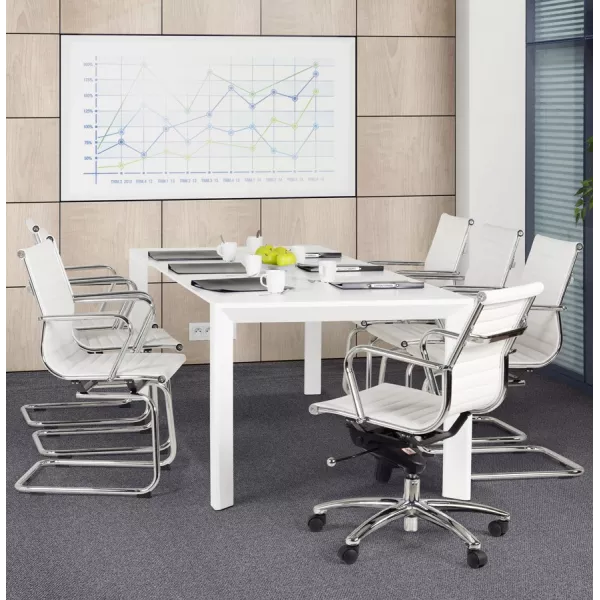 COURIS rotary office armchair in polyurethane (white) - image 18544