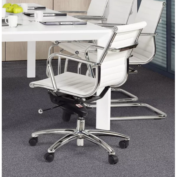 COURIS rotary office armchair in polyurethane (white) - image 18545