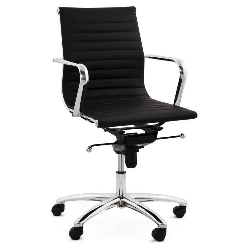 COURIS rotary office armchair in polyurethane (black) - image 18546