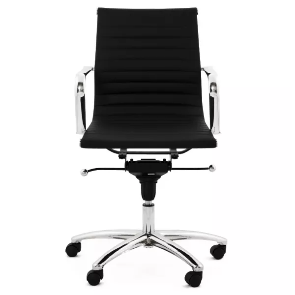 COURIS rotary office armchair in polyurethane (black) - image 18547