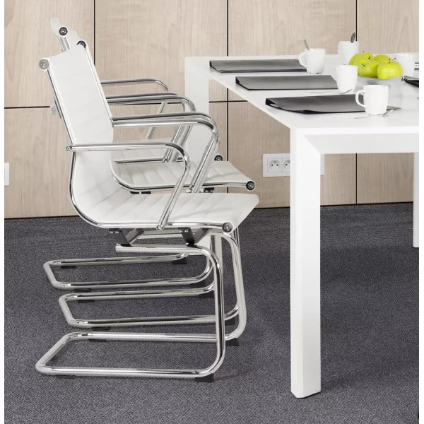 Office armchair COUROL in polyurethane (white) - image 18583