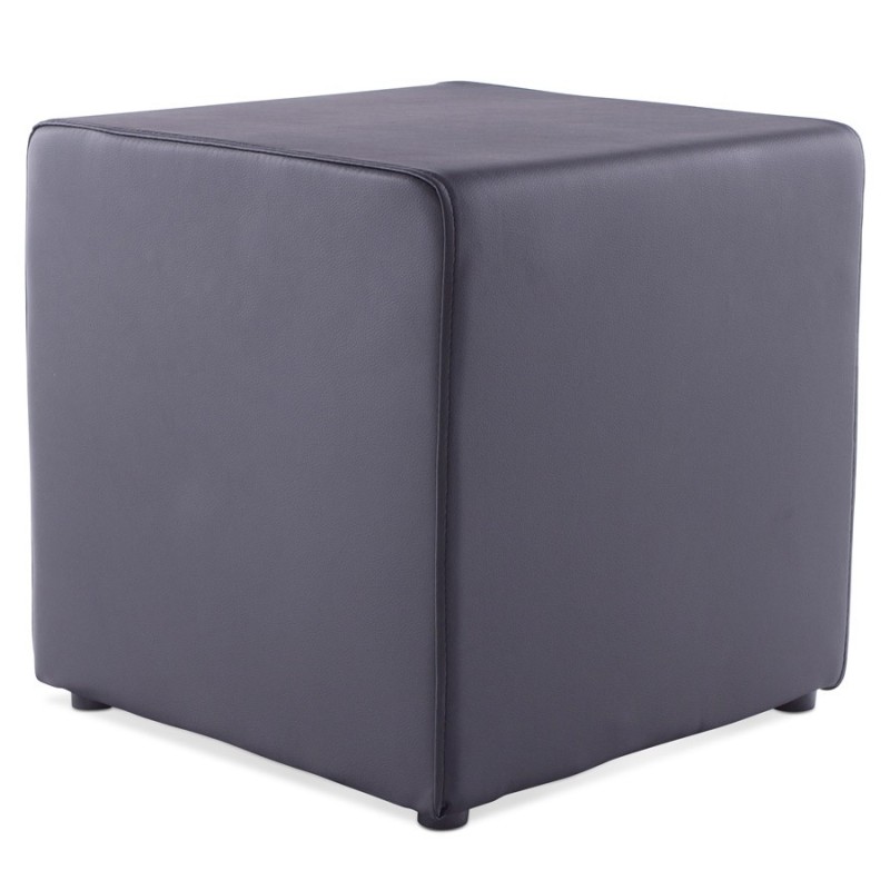 Pouffe square CAILLE in polyurethane (black) - image 18657