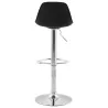 Contemporary round and adjustable bar stool ROBIN (black) - image 20668