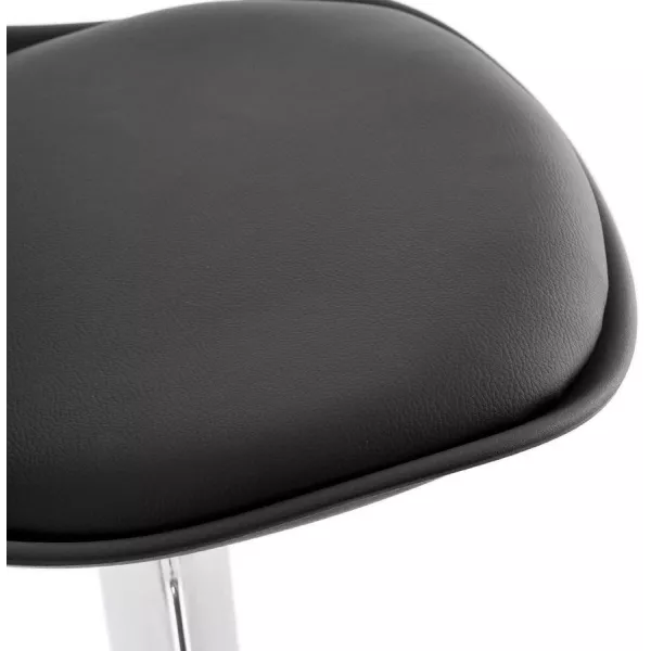 Contemporary round and adjustable bar stool ROBIN (black) - image 20671