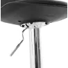 Contemporary round and adjustable bar stool ROBIN (black) - image 20673