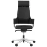 Ergonomic design office CUBA (black) leather armchair - image 21081