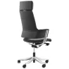 Ergonomic design office CUBA (black) leather armchair - image 21083