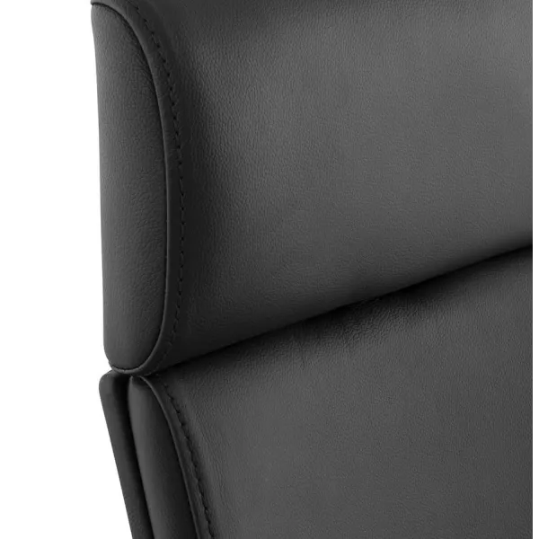 Ergonomic design office CUBA (black) leather armchair - image 21089