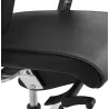 Ergonomic design office CUBA (black) leather armchair - image 21093