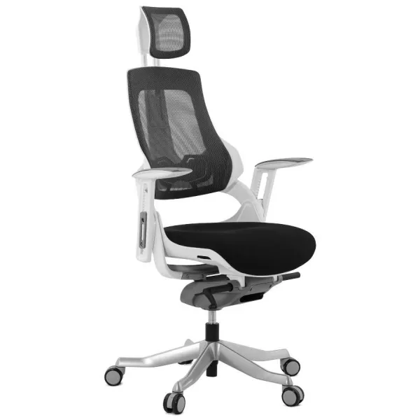 Ergonomic design office BAHAMAS (black) fabric armchair to associate with Practical and Robust Folding Office Chairs