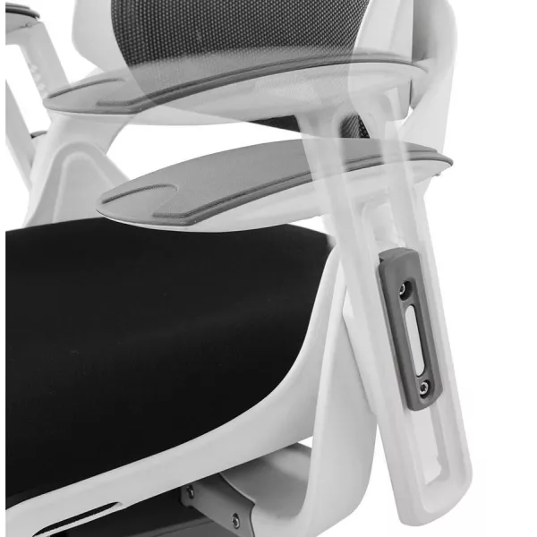 Ergonomic design office BAHAMAS (black) fabric armchair to associate with Contemporary Leather Office Chairs