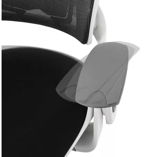 Ergonomic design office BAHAMAS (black) fabric armchair to associate with Modern Office Armchairs for an Elegant Interior