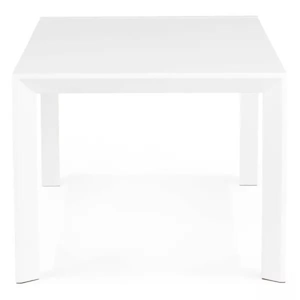 Design table with 2 extensions MACY (white) painted wood - image 21295