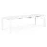 Design table with 2 extensions MACY (white) painted wood - image 21296