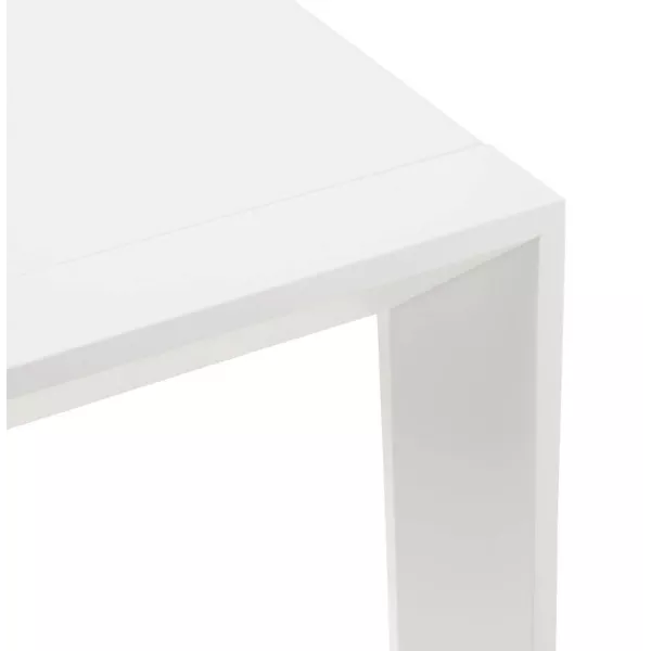 Design table with 2 extensions MACY (white) painted wood - image 21298