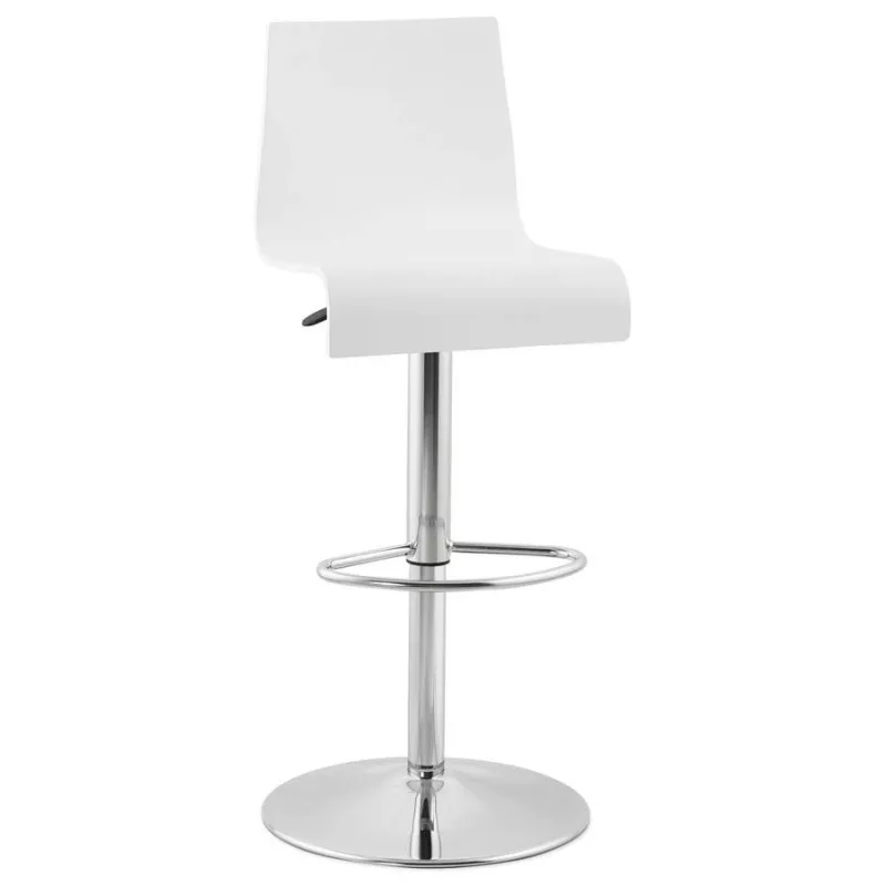 Tabouret de bar design VENISE en bois (blanc) - image 22318