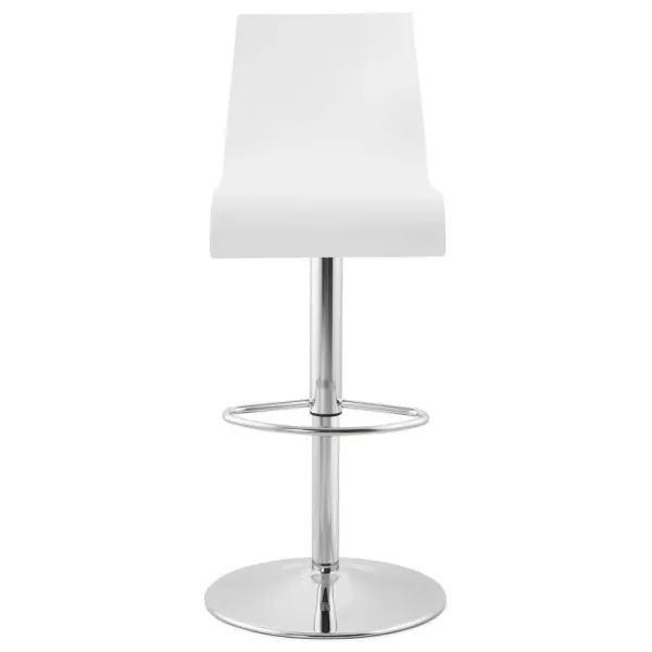 Tabouret de bar design VENISE en bois (blanc) - image 22319