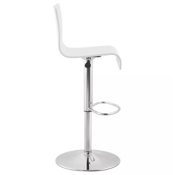 Tabouret de bar design VENISE en bois (blanc) - image 22320