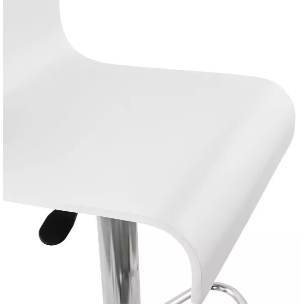 Tabouret de bar design VENISE en bois (blanc) - image 22324