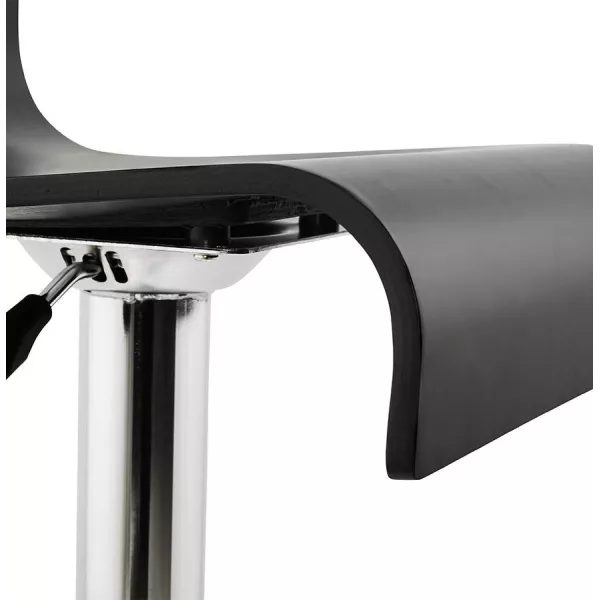 Venice design bar (black) wooden stool - image 22342