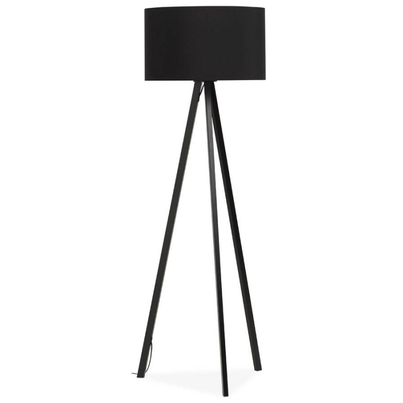 Scandinavian style TRANI (black) fabric floor lamp - image 23056