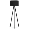 Lampe sur pied de style scandinave TRANI en tissu (noir) - image 23057