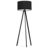 Lampe sur pied de style scandinave TRANI en tissu (noir) - image 23058