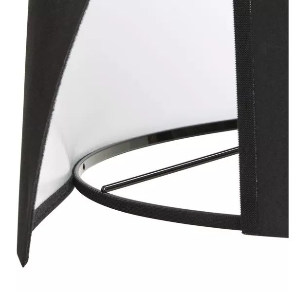 Lampe sur pied de style scandinave TRANI en tissu (noir) - image 23060