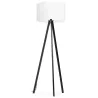 Lampe sur pied de style scandinave TRANI en tissu (blanc, noir) - image 23154